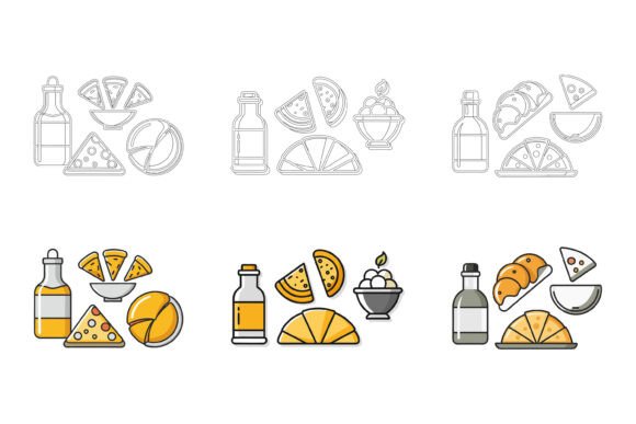 Advanced Design Food and Beverage: Elevating Culinary Visuals with Precision Illustration