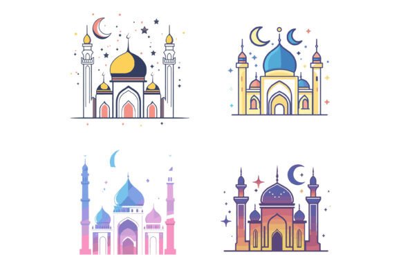 Architecture Mosque Building: Vector Art for Designers