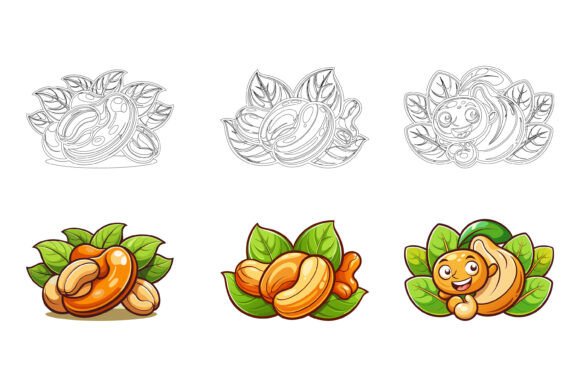 Cashews Vector Art Pack: Versatile Graphics for Designers