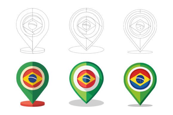 Mastering Brazilian Pin, Icon, and Map Pointer Design: Avoid Costly Mistakes with the Right AI EPS Illustration Set