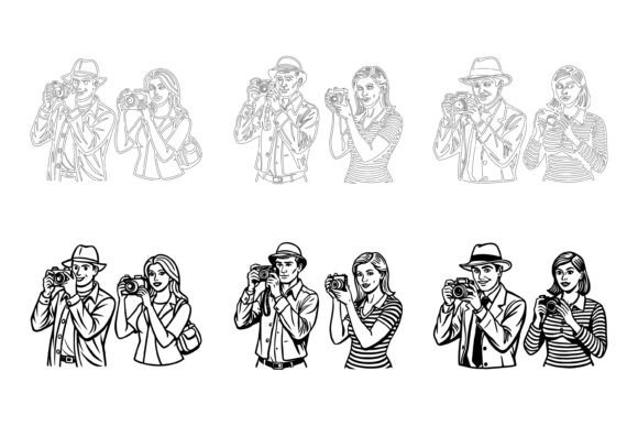 People Taking Pictures: Versatile Illustrations for Modern Projects