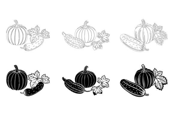Pumpkin with Flowers: A Versatile Illustration for Modern Creatives