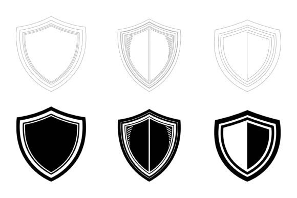Shield Icons Set for Modern Visual Communication