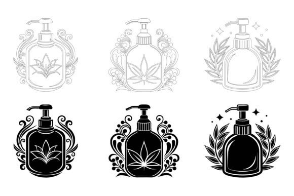 The Complete Guide to Cosmetic Bottles Set Illustrations and AI EPS Design Collections