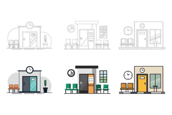 Understanding the Waiting Room Illustration Concept and What Sets Professional AI EPS Collections Apart