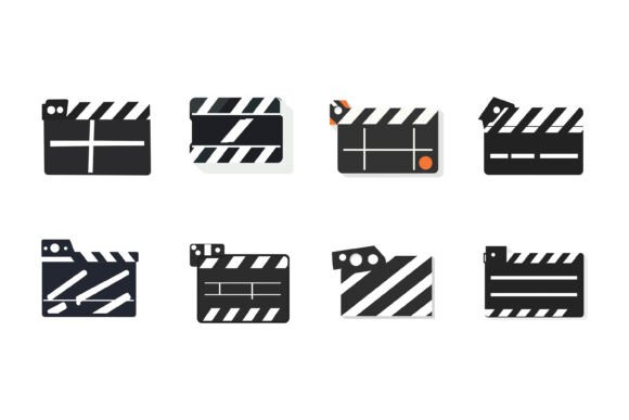 What a Movie Clapper Illustration Set Brings to Modern Design Projects